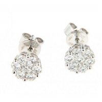 Boucles d'oreilles Giorgio Visconti Femme in Or blanc Diamante 0.22 Ct BBX32955 - BBX32955